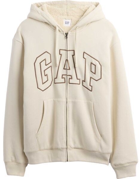 GAP V-GAP ARCH SHERPA FZ Pánska zateplená mikina, béžová, veľkosť