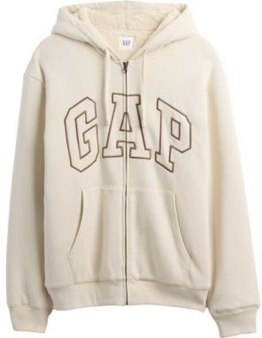 GAP V-GAP ARCH SHERPA FZ Pánska zateplená mikina, béžová, veľkosť