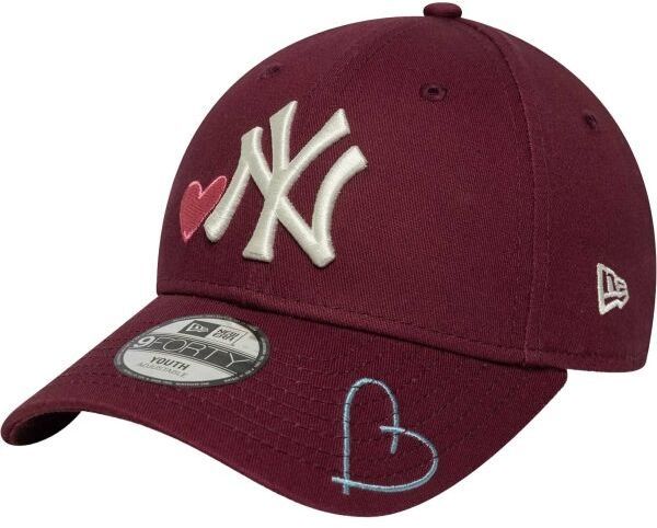 New Era NEW YORK YANKEES YTH MLB HEART ICON 9FORTY Detská šiltovka, vínová, veľkosť YOUTH
