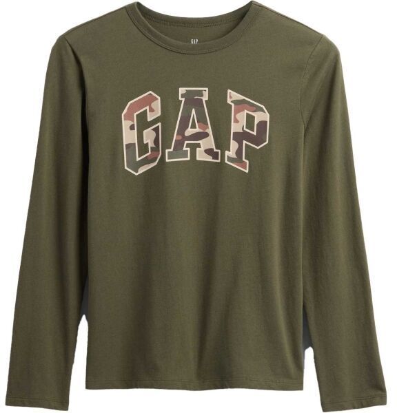 GAP V-FRCH LS LOGO VALUE TEE Chlapčenské tričko, khaki, veľkosť