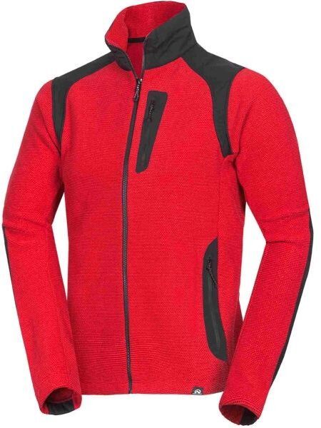 Northfinder SZYMON Pánska mikina, červená, veľkosť