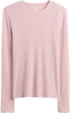 GAP V-FAST LS ESSENTIAL RIB TEE Dámske tričko, lososová, veľkosť