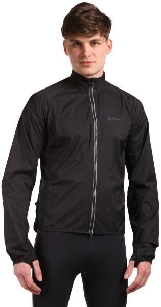 KILPI TIRANO Pánska ľahká bežecká bunda, čierna, veľkosť