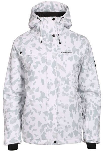 ALPINE PRO WEWA Dámska lyžiarska bunda, biela, veľkosť