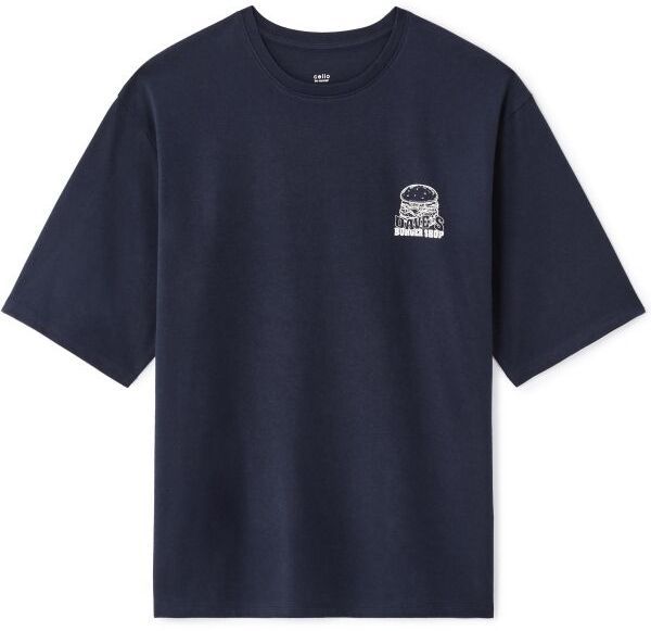 CELIO LEFOOD Pánske tričko, tmavo modrá, veľkosť