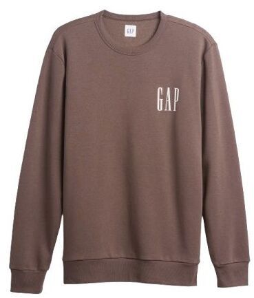 GAP V-LW DB FLEECE Pánska mikina, hnedá, veľkosť