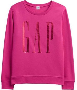 GAP V-LOGO DOORBUSTER CREW Dámska mikina s logom, ružová, veľkosť