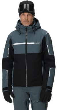 Spyder TITAN Pánska lyžiarska bunda, tmavo sivá, veľkosť