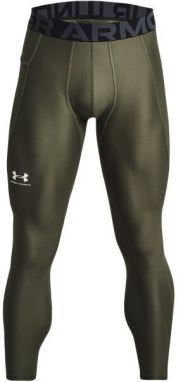 Under Armour HG ARMOUR LEGGINGS Pánske legíny, khaki, veľkosť L