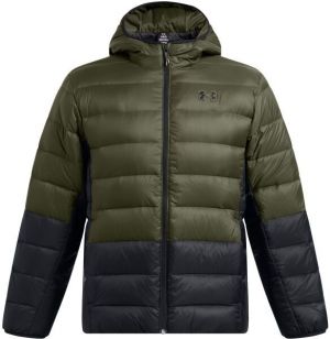 Under Armour LEGEND DOWN HOODED Pánska bunda, khaki, veľkosť L