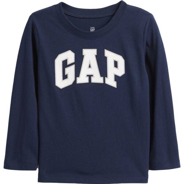 GAP V-FRCH LS LOGO TEE Detské tričko, tmavo modrá, veľkosť 2Y