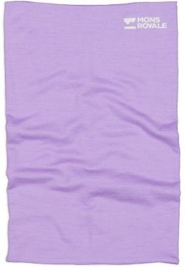 MONS ROYALE DOUBLE UP Teplý nákrčník z Merino vlny, fialová, veľkosť UNI