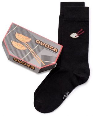CELIO XMISOGYOZA Pánske ponožky v darčekovom balení, čierna, veľkosť
