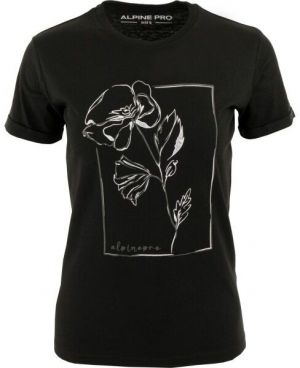 ALPINE PRO NUNA Dámske tričko, čierna, veľkosť