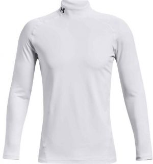 Under Armour CG ARMOUR FITTED MOCK Pánske tričko, biela, veľkosť L