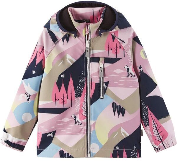 REIMA VANTTI Detská softshellová bunda, ružová, veľkosť