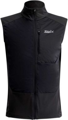Swix FOCUS WARM VEST M Pánska športová vesta, čierna, veľkosť