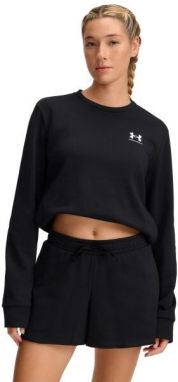 Under Armour RIVAL TERRY CREW Dámska ľahká mikina, čierna, veľkosť M
