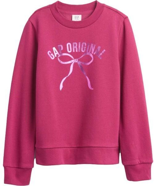GAP V-DB LOGO CREW Dievčenská mikina, ružová, veľkosť