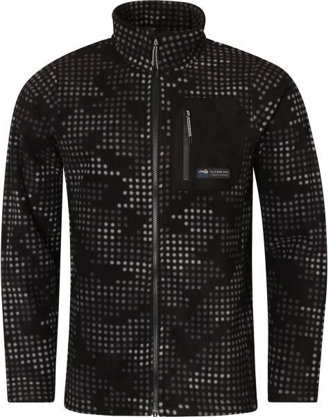 ALPINE PRO OKRAD Pánska outdoorová mikina, čierna, veľkosť