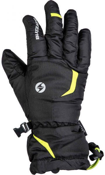 Blizzard REFLEX JNR SKI GLOVES Rukavice, čierna, veľkosť 4Y