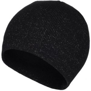 Lewro BISA Dievčenská pletená čiapka, čierna, veľkosť 4-7Y