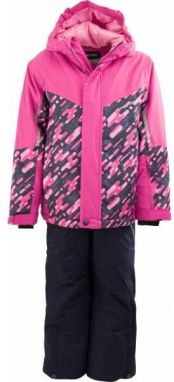 ALPINE PRO PERGO Detská lyžiarska súprava, ružová, veľkosť 128-134