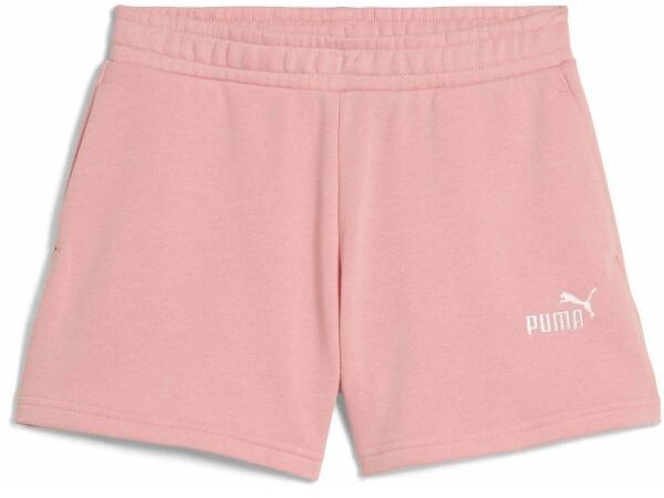 Puma ESSENTIALS SMALL NO. 1 LOGO SHORTS TR G Dievčenské kraťasy, ružová, veľkosť