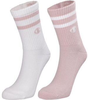 Champion 2PK SHORT CREW Unisexové ponožky, ružová, veľkosť 35-38