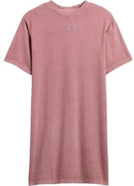 GAP V-FRCH LOGO TEE DRESS Dámske šaty, ružová, veľkosť
