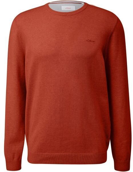 s.Oliver RL KNITTED PULLOVER NOOS Pánsky sveter, červená, veľkosť
