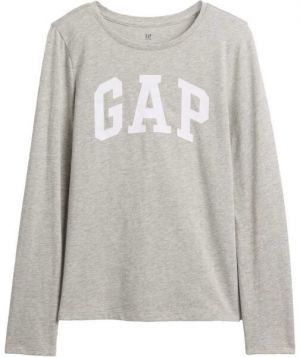 GAP V-FRCH LS LOGO TEE Detské tričko, sivá, veľkosť