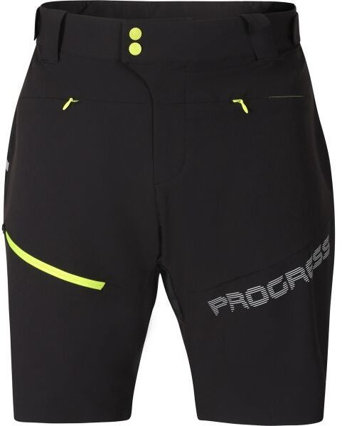 PROGRESS BOE Pánske cyklistické šortky, čierna, veľkosť XXXL