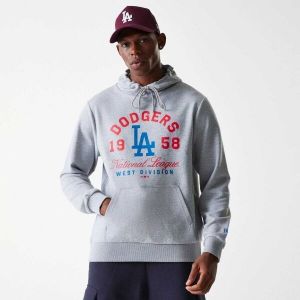New Era LA DODGERS MLB WORDMARK HOODIE Pánska mikina, sivá, veľkosť