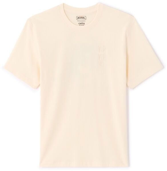 CELIO LMEAVA Pánske tričko, béžová, veľkosť