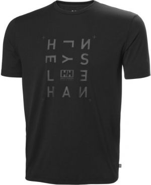 Helly Hansen SKOG GRAPHIC Pánske tričko, čierna, veľkosť