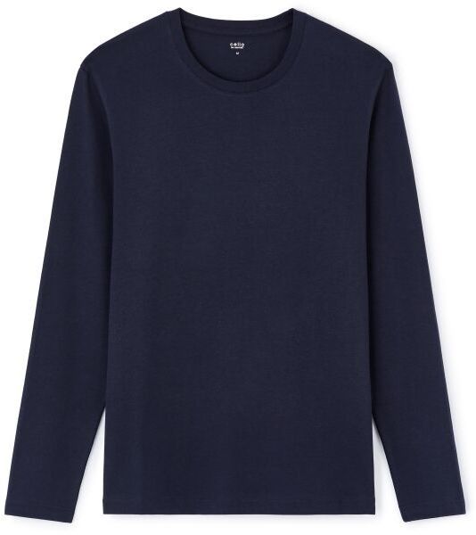 CELIO TEBASEML Pánske tričko, tmavo modrá, veľkosť