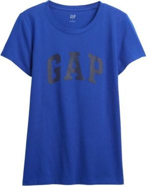 GAP V-FRNCH SS LOGO CLSSC TEE FA25 Dámske tričko, modrá, veľkosť