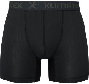 Klimatex RUNE MID SILKTOUCH Pánske funkčné boxerky, čierna, veľkosť