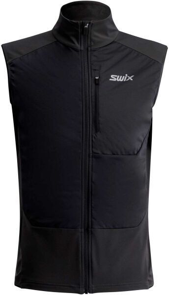 Swix FOCUS WARM VEST M Pánska športová vesta, čierna, veľkosť