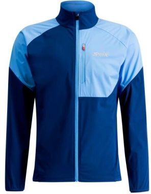 Swix FOCUS JACKET M Pánska športová bunda, tmavo modrá, veľkosť