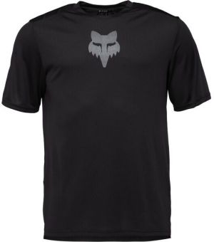 Fox RANGER SS JERSEY FOX HEAD Pánsky dres na bicykel, čierna, veľkosť