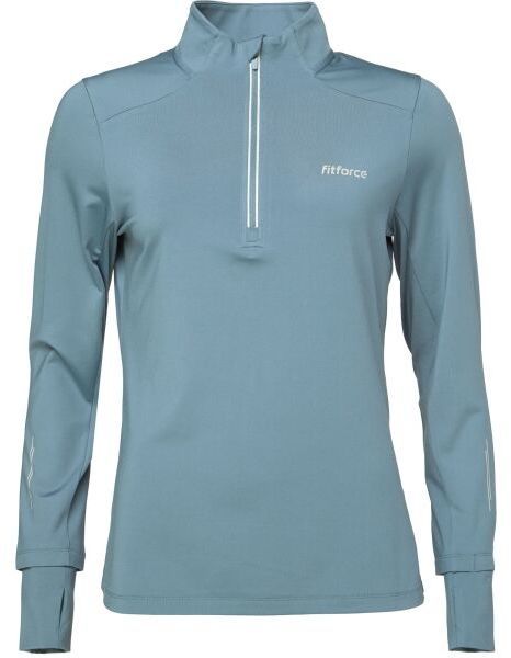 Fitforce TESARRA Dámska bežecká mikina, svetlomodrá, veľkosť