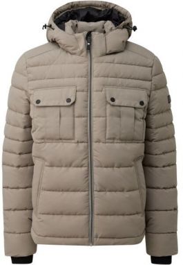s.Oliver OUTDOOR JACKET Pánska zimná bunda, béžová, veľkosť