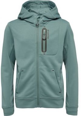 Lotto CLENY Detská technická mikina, tmavo zelená, veľkosť 128-134