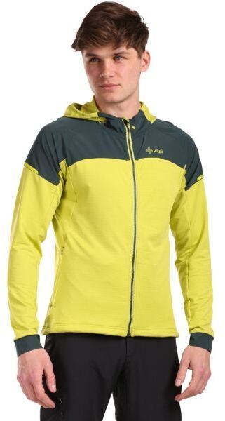 KILPI MEMPHIS Pánska mikina s kapucňou, svetlo zelená, veľkosť XXXL