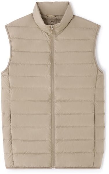 CELIO MULIGHTSL Pánska zimná vesta, béžová, veľkosť
