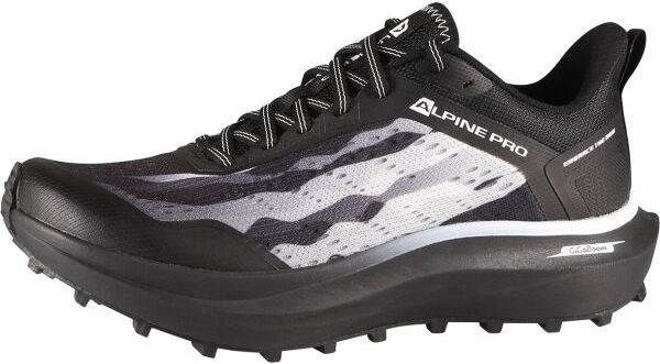 ALPINE PRO CREWE Pánska bežecká obuv, čierna, veľkosť