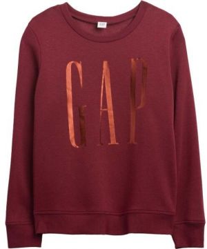 GAP V-LOGO DOORBUSTER CREW Dámska mikina s logom, červená, veľkosť