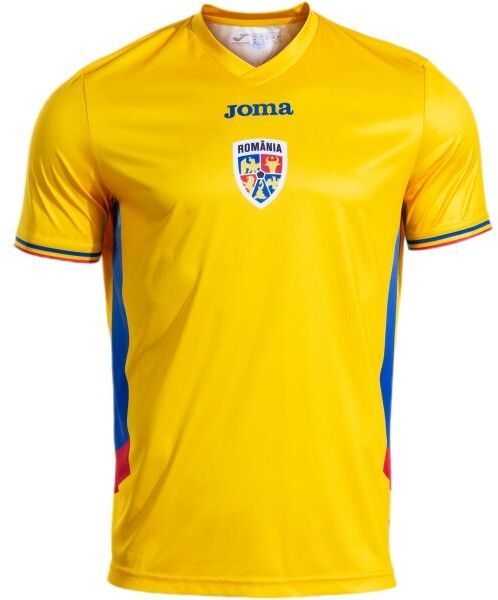 Joma FED. FUTBOL RUMANÍA REPLICA OPT H SHORT SLEEVE T-SHIRT Detské futbalové tričko, žltá, veľkosť XXS